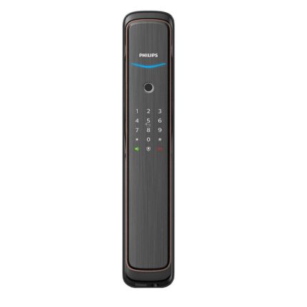 دستگیره دیجیتال Philips DDL705E | قفل هوشمند Push‑Pull با اثر انگشت، رمز، کارت و وای‌فای